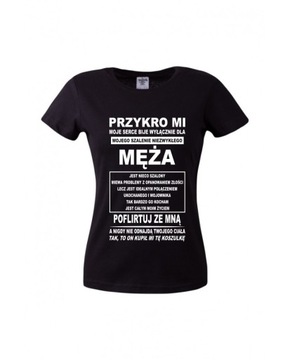 KOSZULKA DAMSKA T-SHIRT PODKOSZULEK Z NADRUKIEM DLA ŻONY BABCI MAMY SIOSTRY