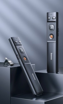 BASEUS WIELOFUNKCYJNY WSKAŹNIK LASER DO PREZENTACJI PILOT DO LAPTOPA USB-C