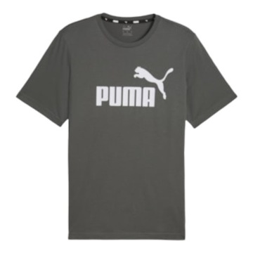 PUMA KOSZULKA MĘSKA T-SHIRT ESS LOGO TEE GRAFITOWA r.XXL