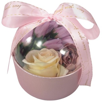 Pudełko prezentowe przezroczysty flower box na kwiaty prezent Dzień Matki