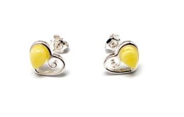 СЕРЕБРЯНЫЙ КУЛОН С ЯНТАРЕМ