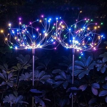 2x СОЛНЕЧНАЯ ЛАМПА ДЛЯ САДА УКРАШЕНИЕ ОДУВШИНКИ 150 LED