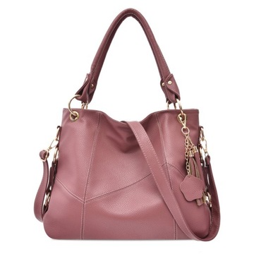 Torba typu shopper z miękką skórą w stylu retro o dużej pojemności