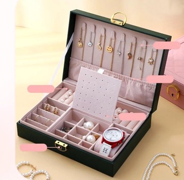 Шкатулка, органайзер, шкатулка для драгоценностей, большой кожаный футляр.