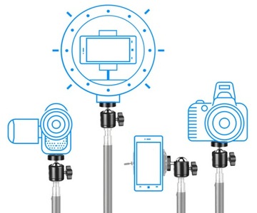 МИНИ-ШАРОВАЯ ГОЛОВКА H5, РЕЗЬБА 1/4 ДЮЙМА ДЛЯ ШТАТИВОВ