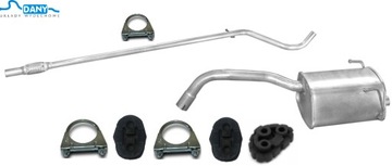 FIAT PANDA II 1.1 1.2 TŁUMIK KOMPLET