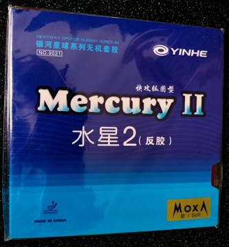 Okładzina Yinhe Mercury 2 Moxa czerwona tenis stołowy