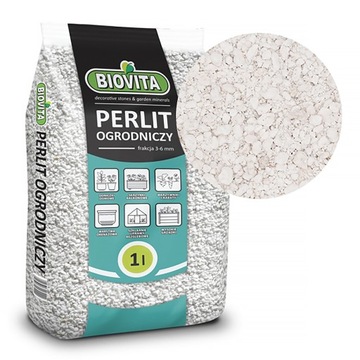 Naturalny perlit ogrodowy do spulchniania ziemi 1l