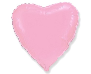 Balon fliowy serce różowe 45cm