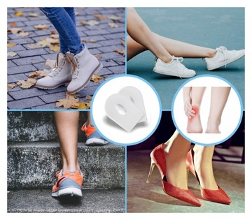 WKŁADKI DO BUTÓW OSTROGI PIĘTOWE BÓL PIĘT AMORTYZUJĄ PODPIĘTKI ŻELOWE 35-38