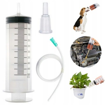 ШПРИЦ ДЛЯ ВСАСЫВАНИЯ МАСЛЯНОЙ ЖИДКОСТИ 500 МЛ СО ШЛАНГОМ 1 М