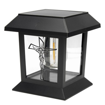 СОЛНЕЧНАЯ СВЕЧА, ФОНАРЬ НА МОГИЛУ, СТАТУЭТКА НА КЛАДБИЩЕ С КРЕСТОМ