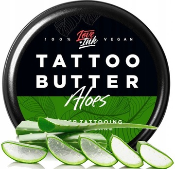 Masło Krem do tatuażu LOVEINK Tattoo Butter ALOES 100 ml | do PIELĘGNACJI