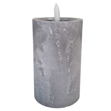 ŚWIECA LED OWALNA imitacja BETONU BETON ŚWIECZKA NA BATERIE WKŁAD 12,5cm