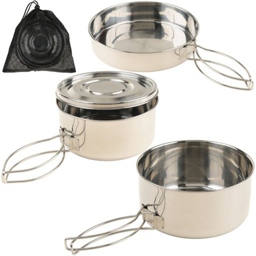 Zestaw Naczyń Turystycznych SS Cook Set MT 4 cz.