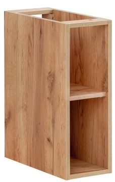 Niska Wisząca Szafka Łazienkowa Madura Regał Z Półką Dąb Craft Złoty 20 cm