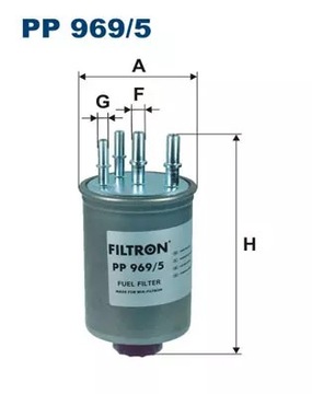 FILTRON FILTR PALIVA JAGUAR XJ (N3_, X350, X358)