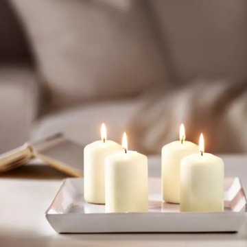 16X БЕЛЫЕ СВЕЧИ НАБОР СВЕЧЕЙ ЦИЛИНДРА 6 СМ СВЕЧИ