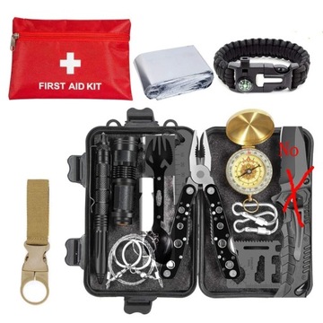 Survival Kit military Camping Multifunction Defense Equipment First Aid