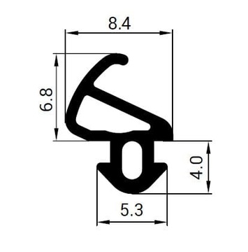 STOMIL LB EPDM S-900 оконный уплотнитель ПВХ