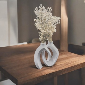 Ваза для пампасной травы, двойная, небьющаяся, украшение для гостиной, 18 см