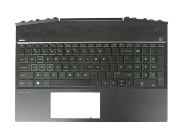 Palmrest Pouzdro Klávesnice Hp Pavilion 15-DK Zelená