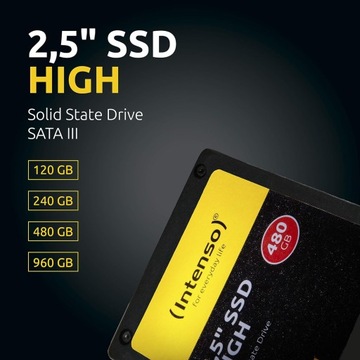 SSD-накопитель Intenso 3813430, 120 ГБ, 2,5 дюйма, SATA III