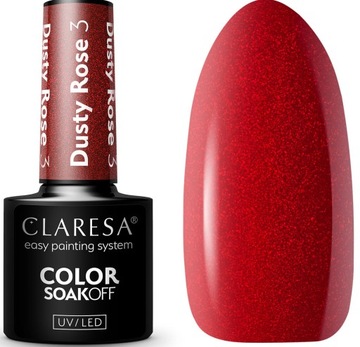 Claresa Lakier Hybrydowy do paznokci DUSTY ROSE 3