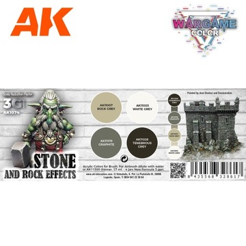 AK INTERACTIVE - AK1074 Набор Wargame - STONE AND ROCK