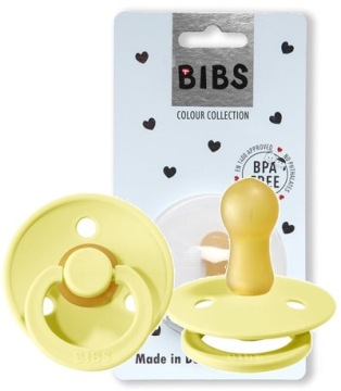 Smoczek Bibs okrągły kauczuk 6 m +