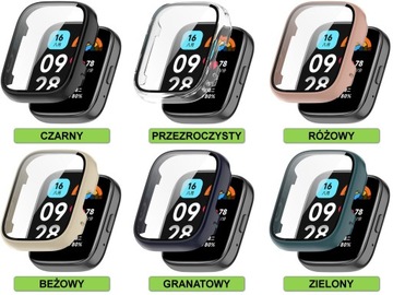 Защитный корпус + 2IN1 Заполненное стекло для Xiaomi Redmi Watch 3 Active | Цвета