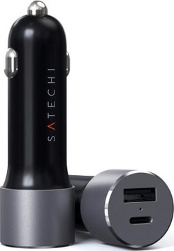 Ładowarka Satechi Car Charger 1x USBA 1x USBC (STTCPDCCM)