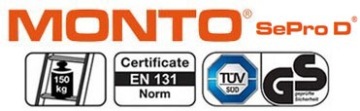 KRAUSE SePro D Лестница двусторонняя анодированная 2x7