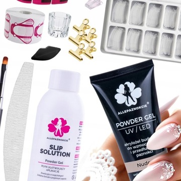 Zestaw LUX do akrylożel POWDER GEL Nude 50 ml