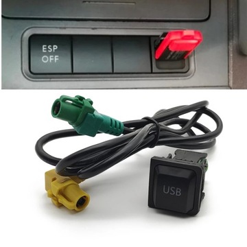 KŠÍRY ADAPTÉR AUDIO PORT USB PRO VW RCD510 RCD310 GOLF 6 MK6 PASSAT B6 B7