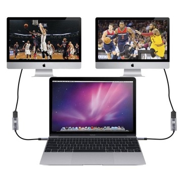 Кабель-переходник USB-C 3.1 тип C на HDMI 4K MHL 15 см