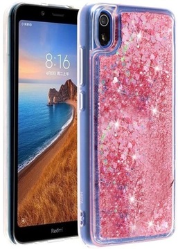 ETUI BROKAT DO XIAOMI REDMI 7A LIQUID CASE +SZKŁO