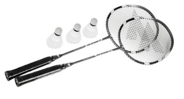ZESTAW DO BADMINTONA aluminiowe rakietki i lotki w pokrowcu Seven For 7 -