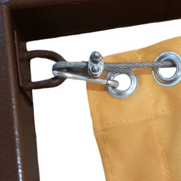 Żagiel przeciwsłoneczny rozsuwany 2x5m