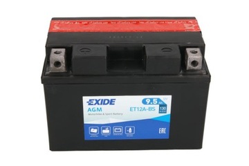 Аккумулятор Exide ET12A-BS 12В 9,5Ач 130А