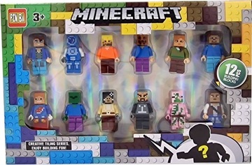 НАБОР ФИГУРОК MINECRAFT ИЗ 12 АКСЕССУАРОВ