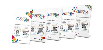 Tabliczka plexi gięta NFC + QR Kod Opinieo Universal - wz. 4