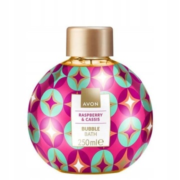 AVON PŁYN ŚWIĄTECZNY BOMBKA MALINA I CZARNA PORZECZKA 250 ML