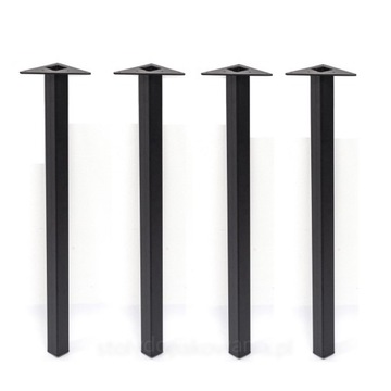 Nogi metalowe stołu loft 72cm 40x40 komplet 4szt