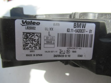 BMW I3 I01 I3S FACELIFT SMĚROVKA LEVÝ LED 63115A3DE37 5A3DE37