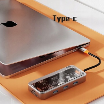Док-станция Адаптер-концентратор USB Type C 10в1 100 Вт PD