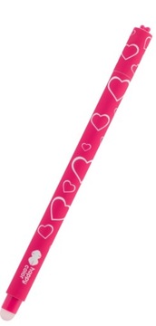 DŁUGOPIS HAPPY COLOR wymazywalny USZAKI PINK LOVE 1 sztuka