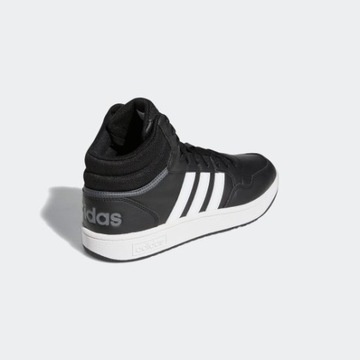 КРОССОВКИ МУЖСКИЕ ADIDAS HOOPS MID GW3020 ЧЕРНЫЕ