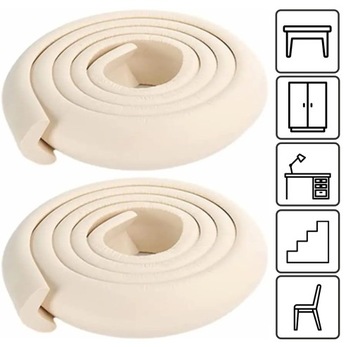 Лента защитная для кромок и углов Профессиональная защита мебели - кремовая 4 м