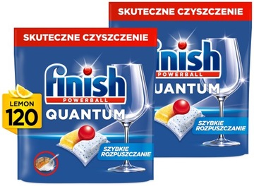 FINISH Kapsułki do zmywarki Quantum All in One lemon 240 sztuk